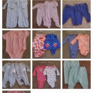 0 - 3 Month & 3M Twin girl - Matching Sets